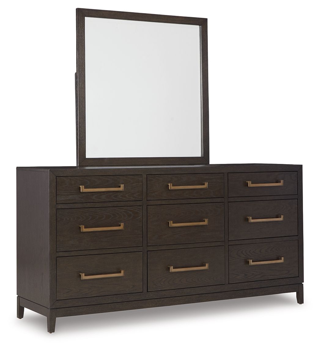 Burkhaus - Brown - Dresser, Mirror