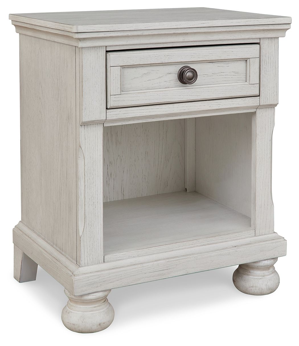 Robbinsdale - Antique White - One Drawer Night Stand