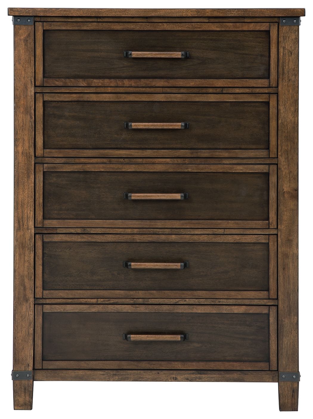 Wyattfield - Brown / Beige - Five Drawer Chest