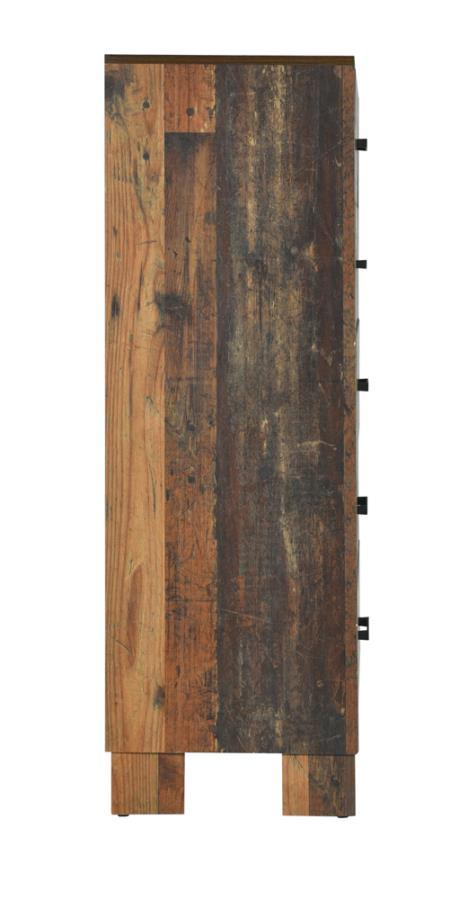 Sidney - 5-Drawer Chest Rustic Pine
