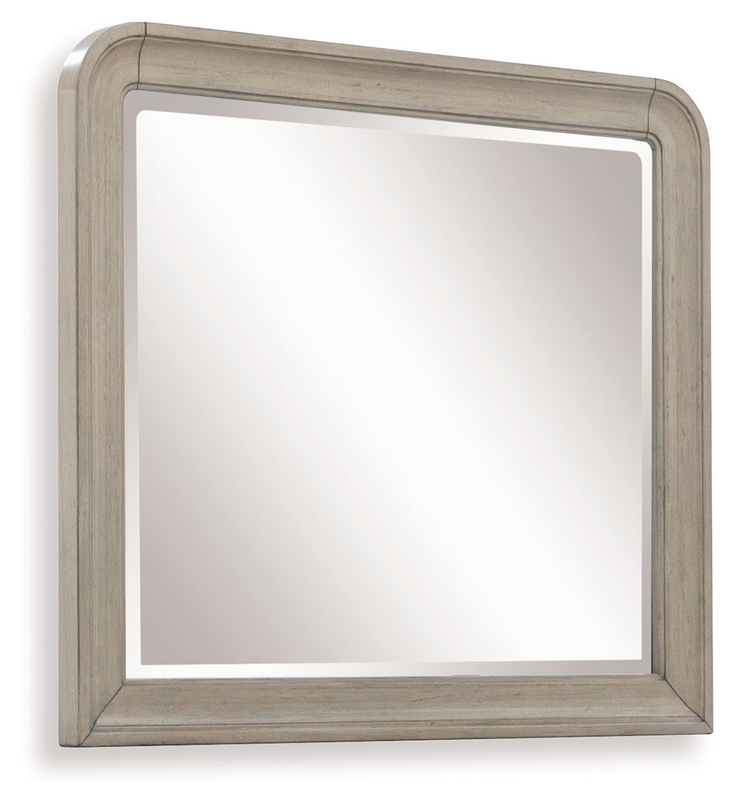Lexorne - Gray - 4 Pc. - Dresser, Mirror, Queen Sleigh Bed
