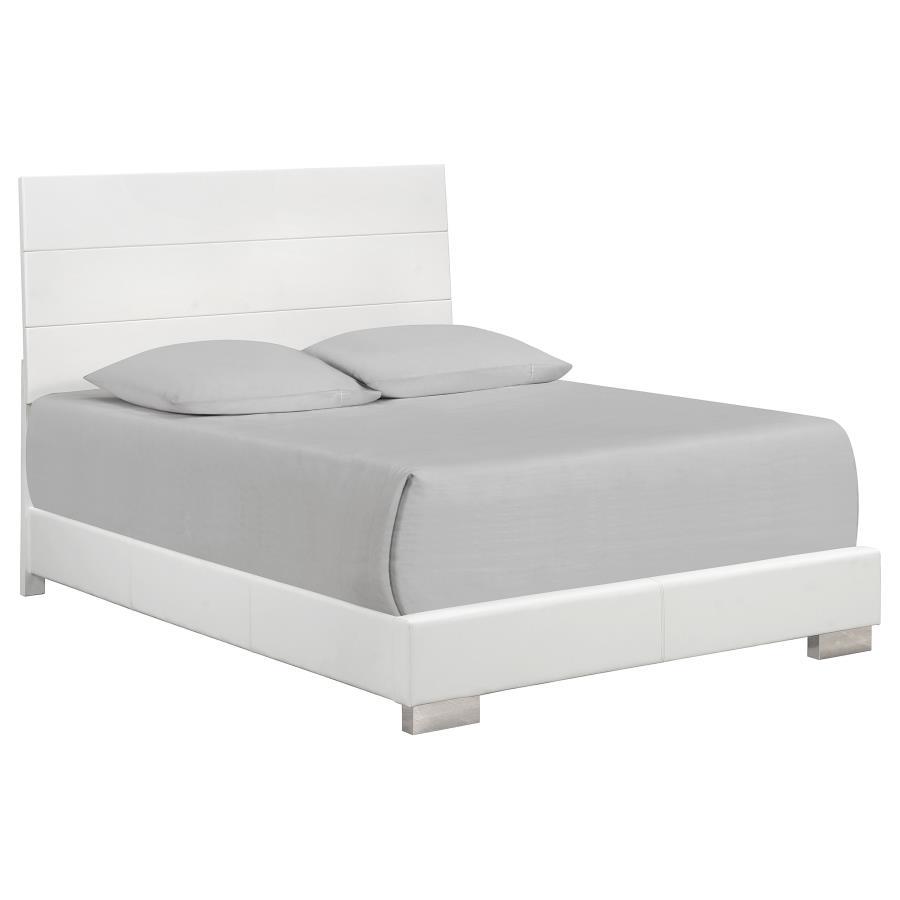 Felicity - Queen Panel Bed - Glossy White