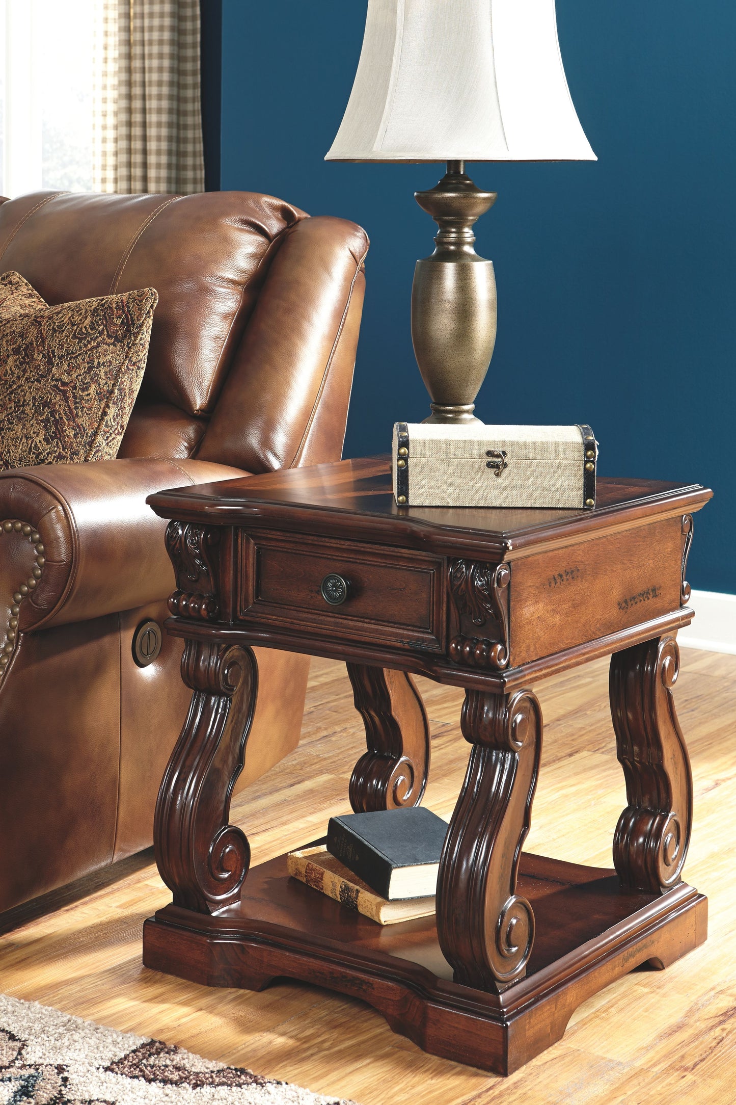 Alymere - Rustic Brown - Square End Table