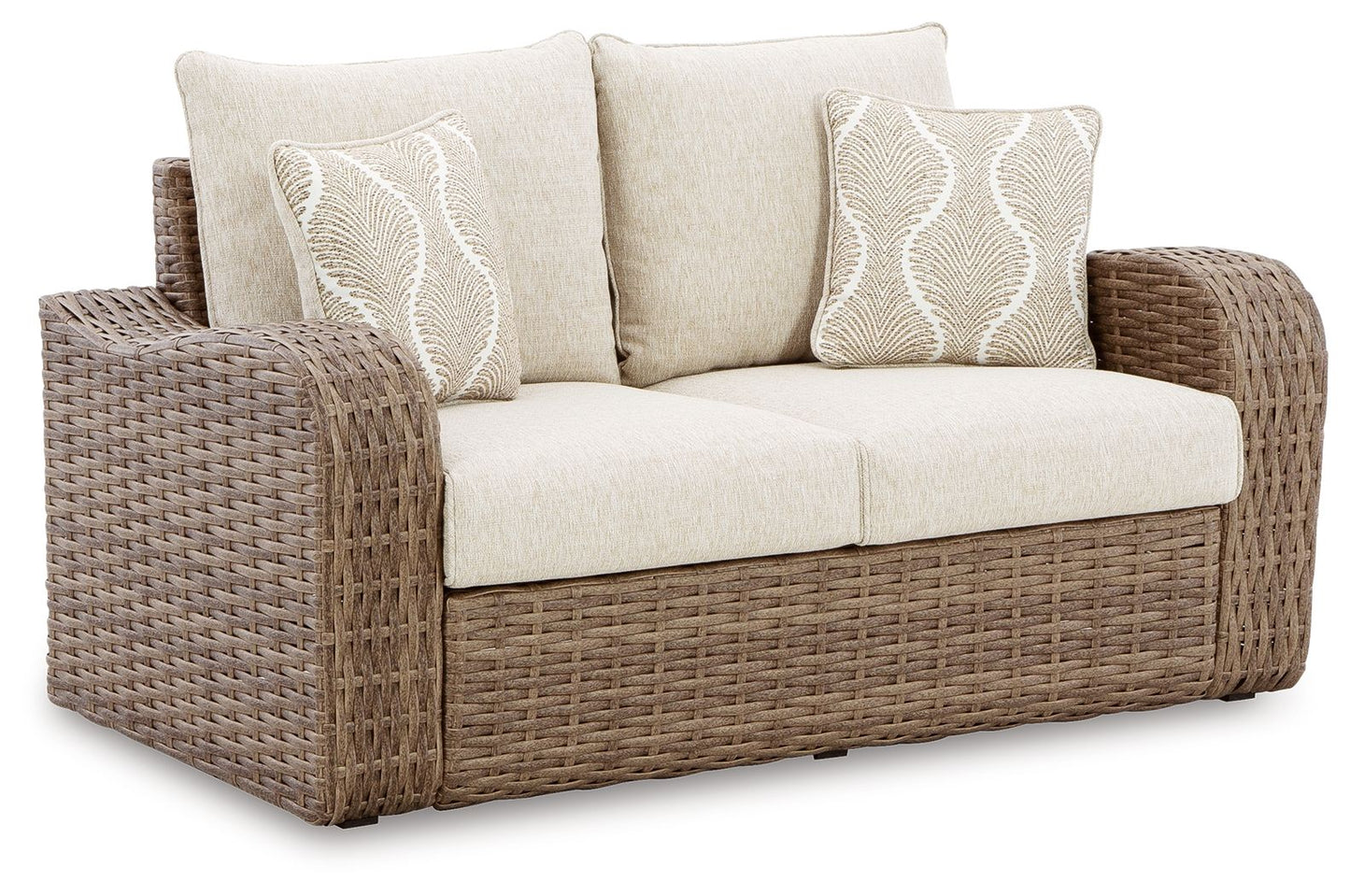 Sandy Bloom - Beige - Loveseat W/Cushion