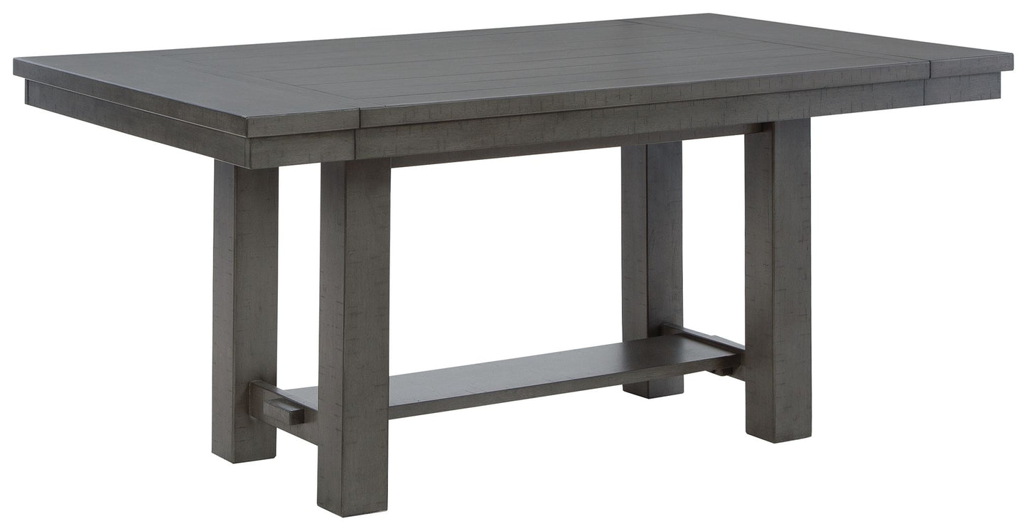 Myshanna - Gray - Rect Dining Room Ext Table
