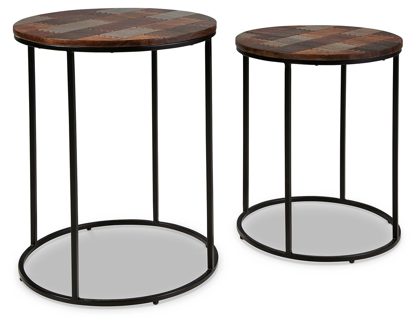 Allieton - Multi Brown - Accent Table (Set of 2)