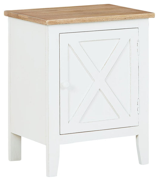 Gylesburg - White / Brown - Accent Cabinet