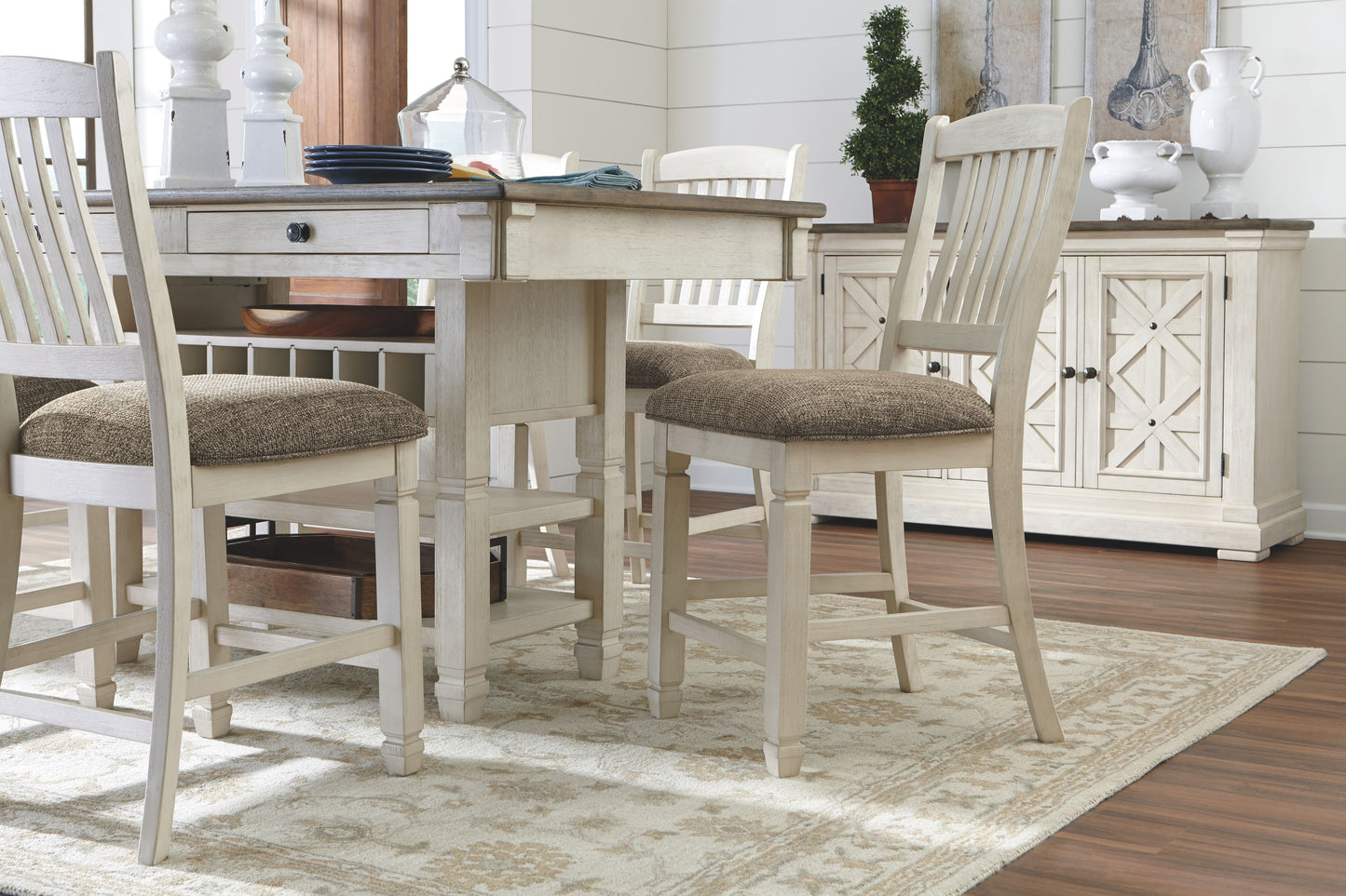 Bolanburg - Beige - Rect Dining Room Counter Table