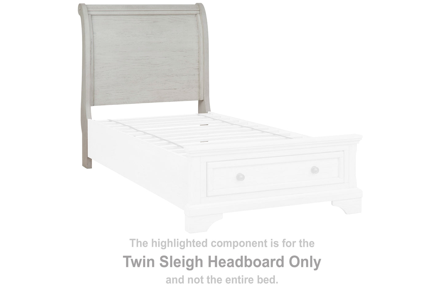 Robbinsdale - Antique White - Twin Sleigh Headboard