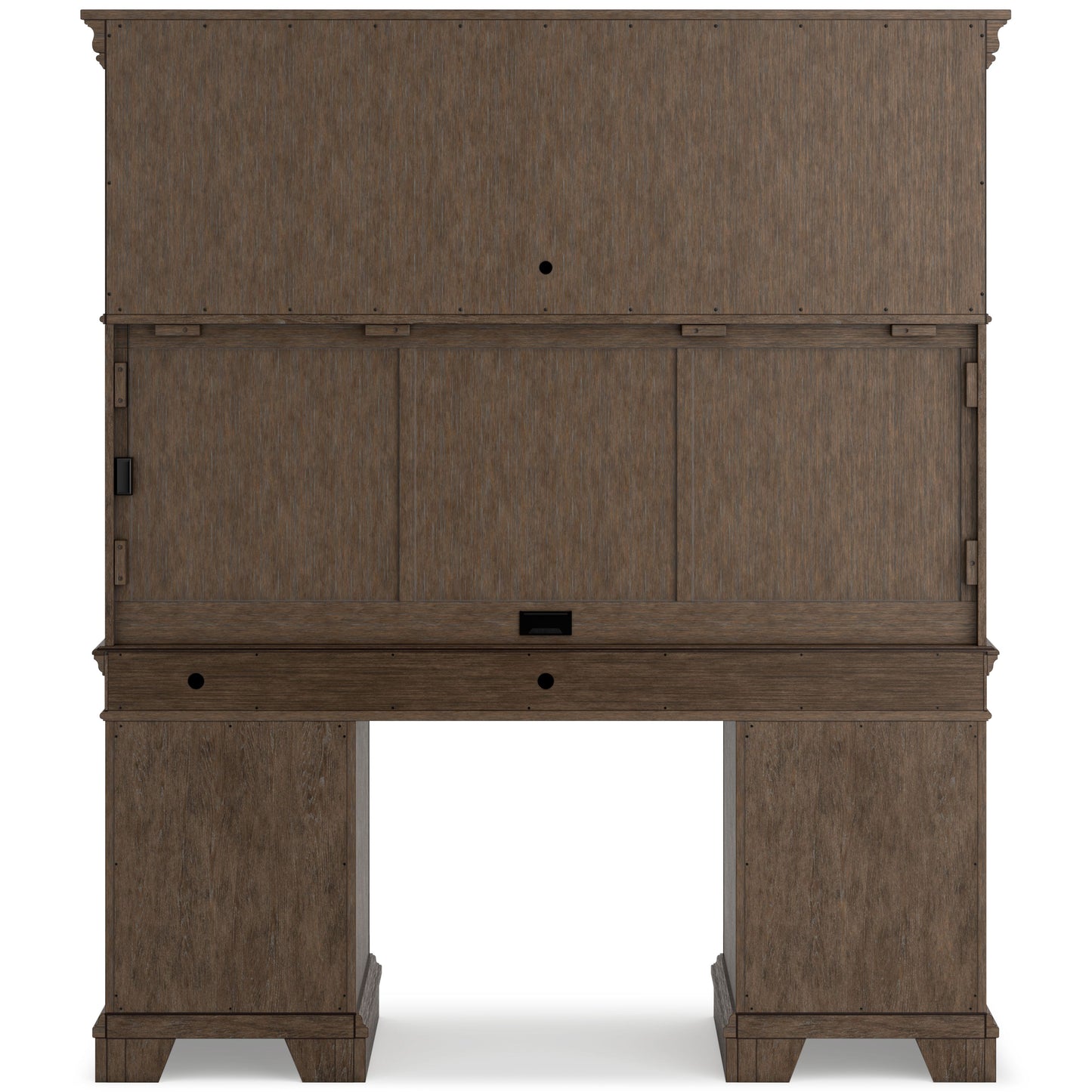 Janismore - Weathered Gray - Credenza With Hutch
