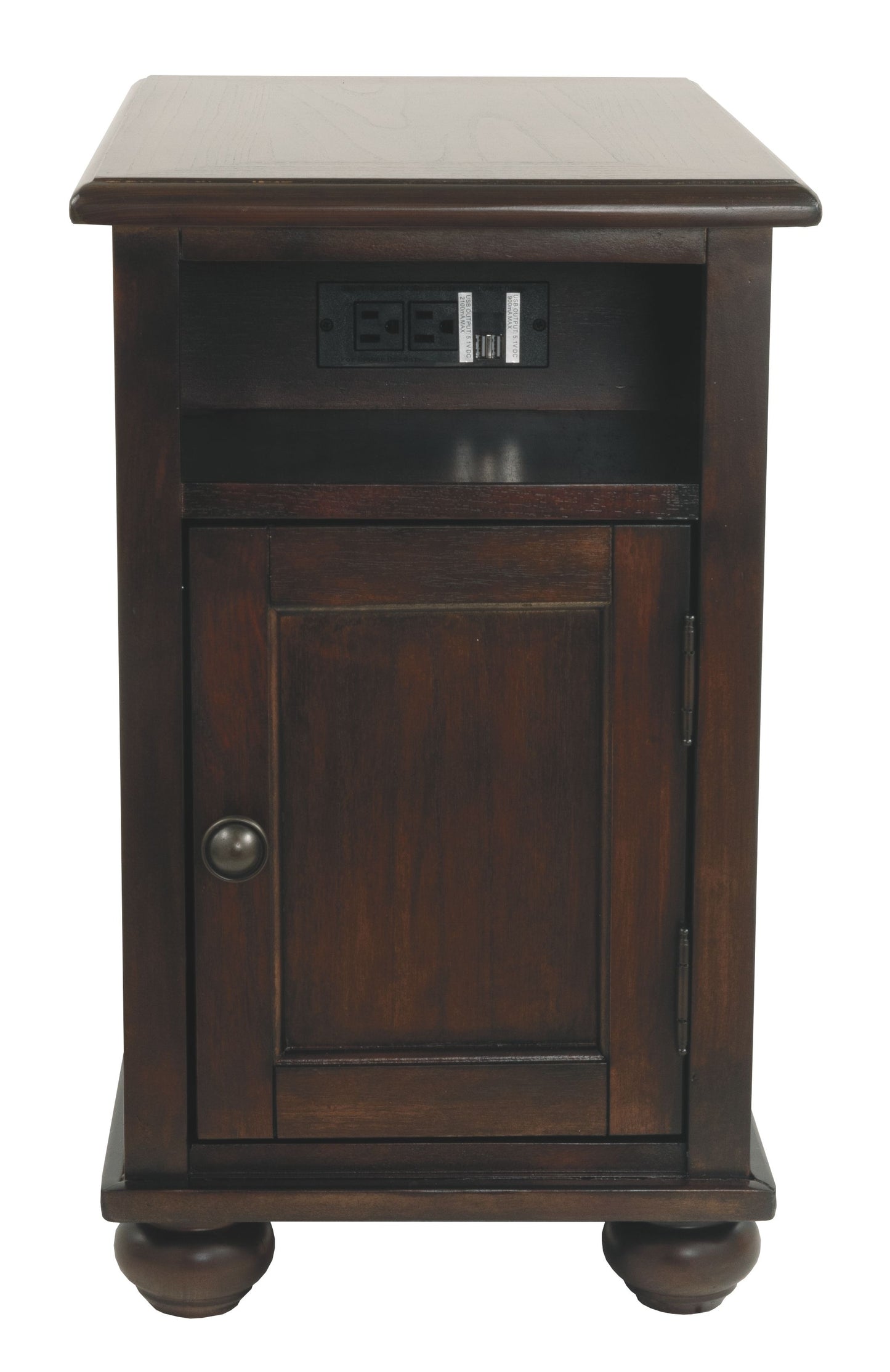 Barilanni - Dark Brown - Chair Side End Table