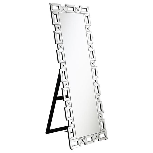 Tavin - Geometric Frame Cheval Mirror