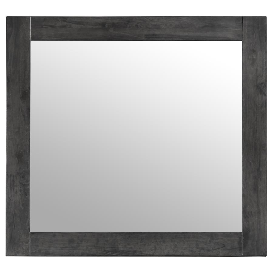 Lorenzo - Rectangular Dresser Mirror - Dark Gray