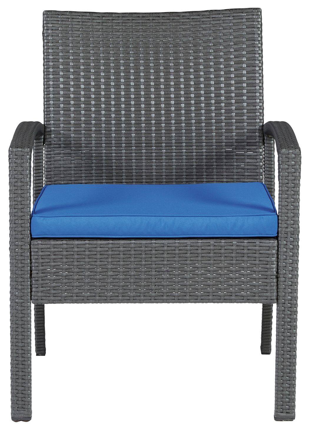 Alina - Gray / Blue - Love/Chairs/Table Set (Set of 4)
