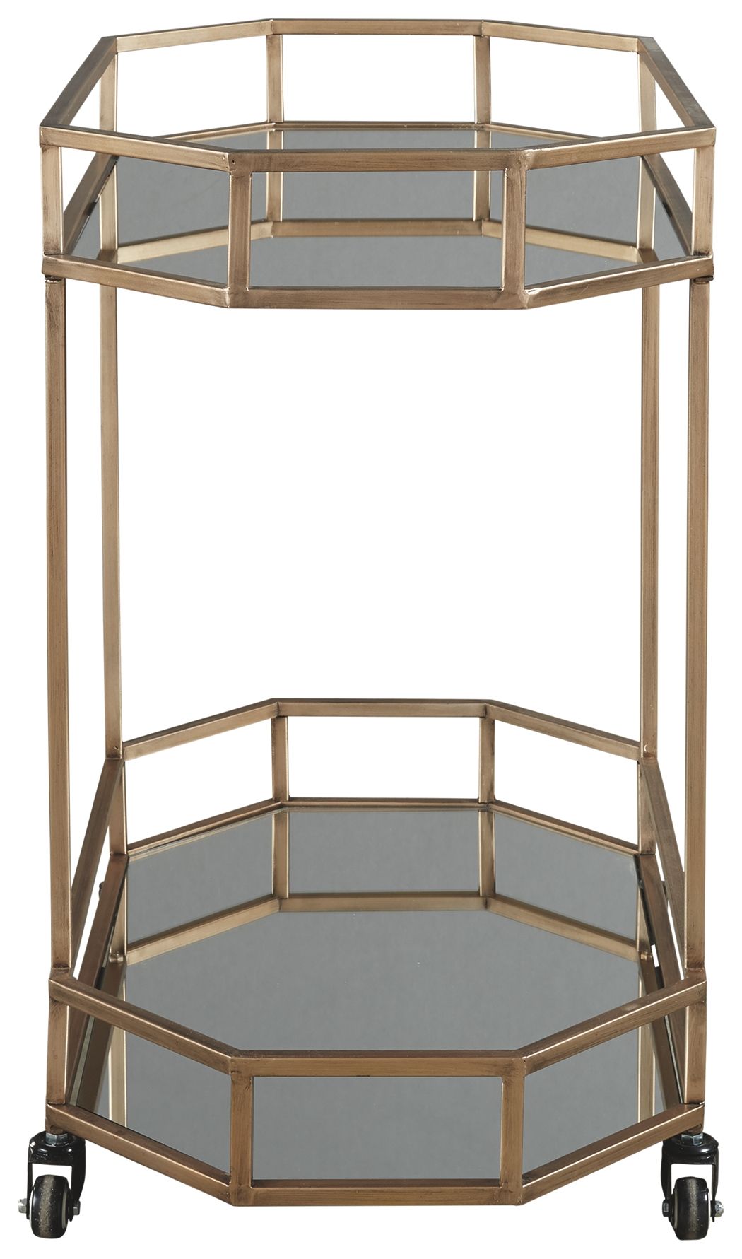 Daymont - Gold Finish - Bar Cart