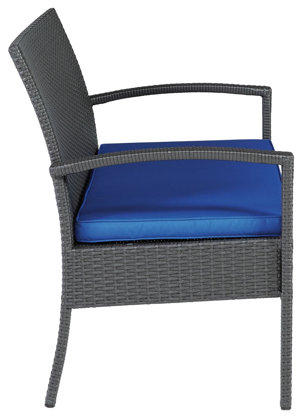 Alina - Gray / Blue - Love/Chairs/Table Set (Set of 4)