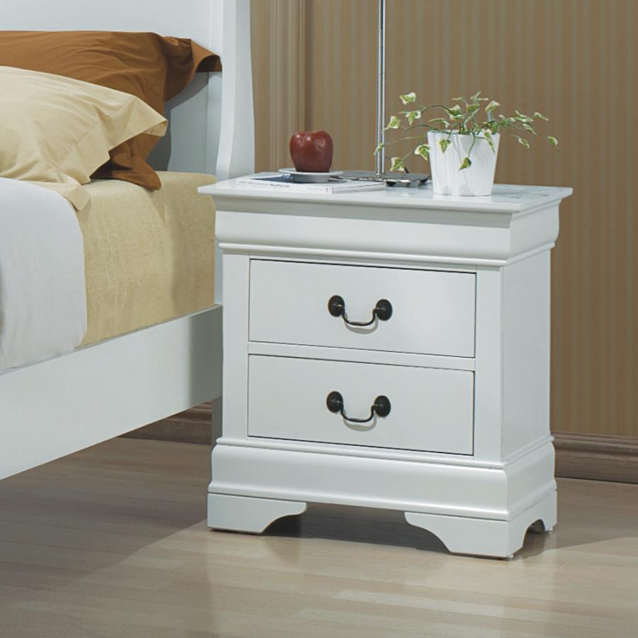 Louis Philippe - Two-drawer Nightstand