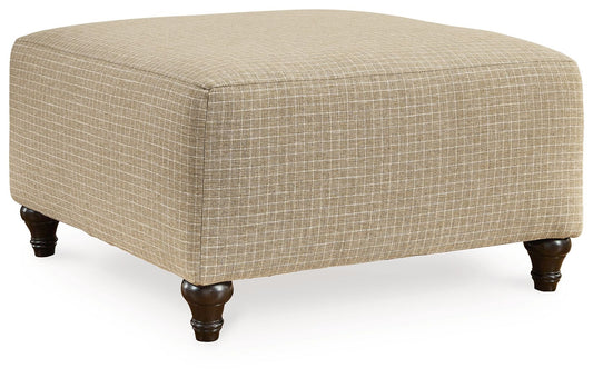 Valerani - Sandstone - Oversized Accent Ottoman