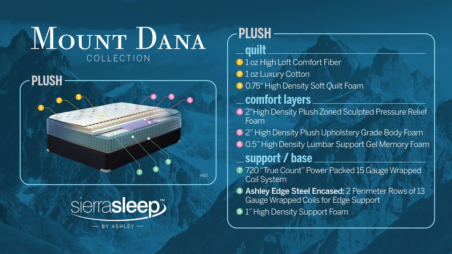 Mt Dana - Plush Mattress, Adjustable Base