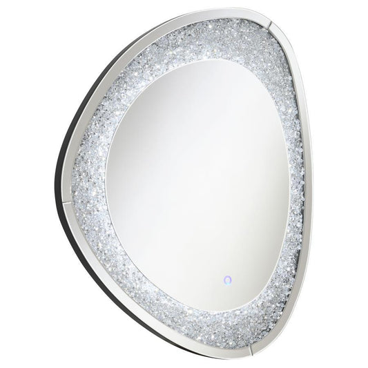 Mirage - Acrylic Crystals Inlay Wall Mirror With Led Lights