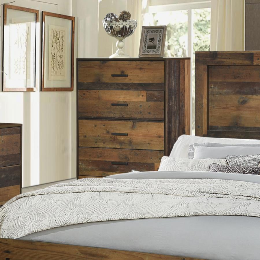 Sidney - 5-Drawer Chest Rustic Pine