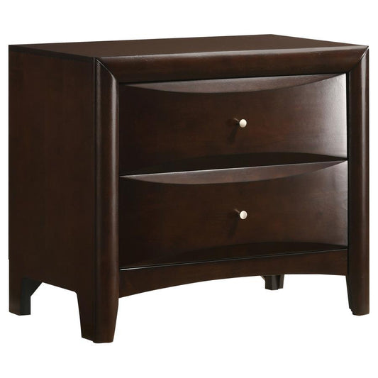 Phoenix - 2-Drawer Nightstand  - Deep Cappuccino