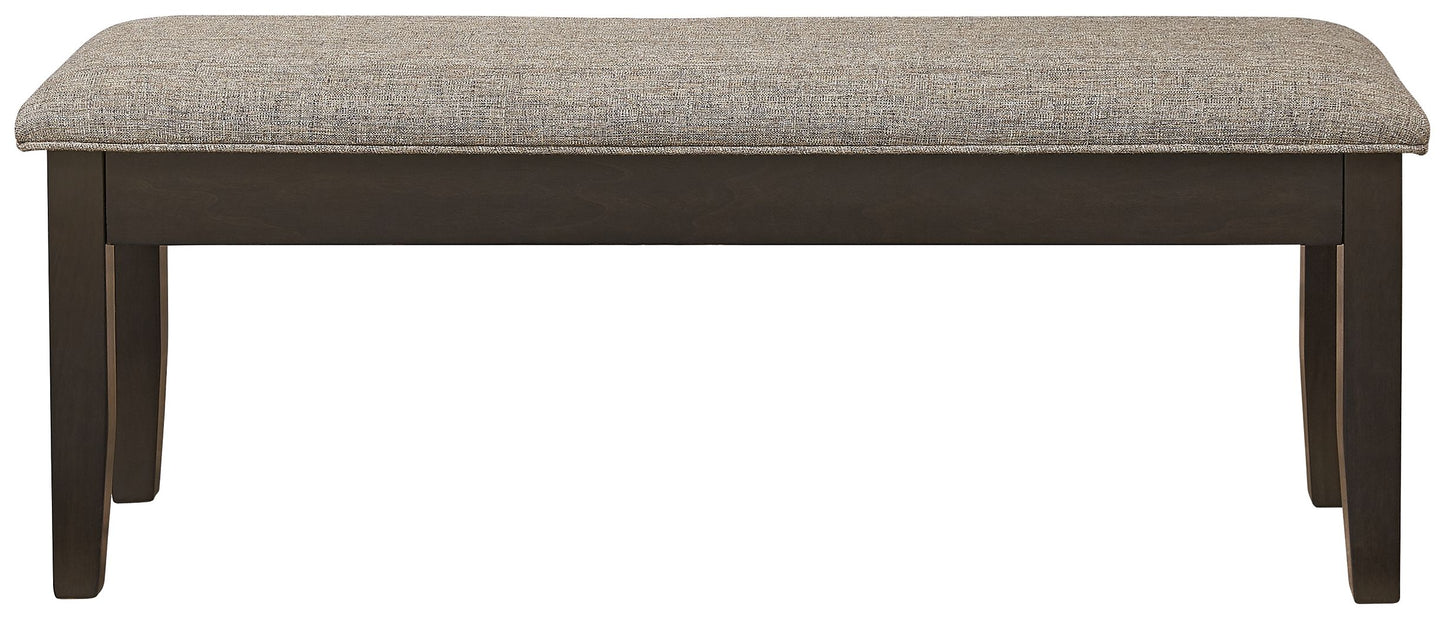 Ambenrock - Light Brown / Dark Brown - Upholstered Storage Bench
