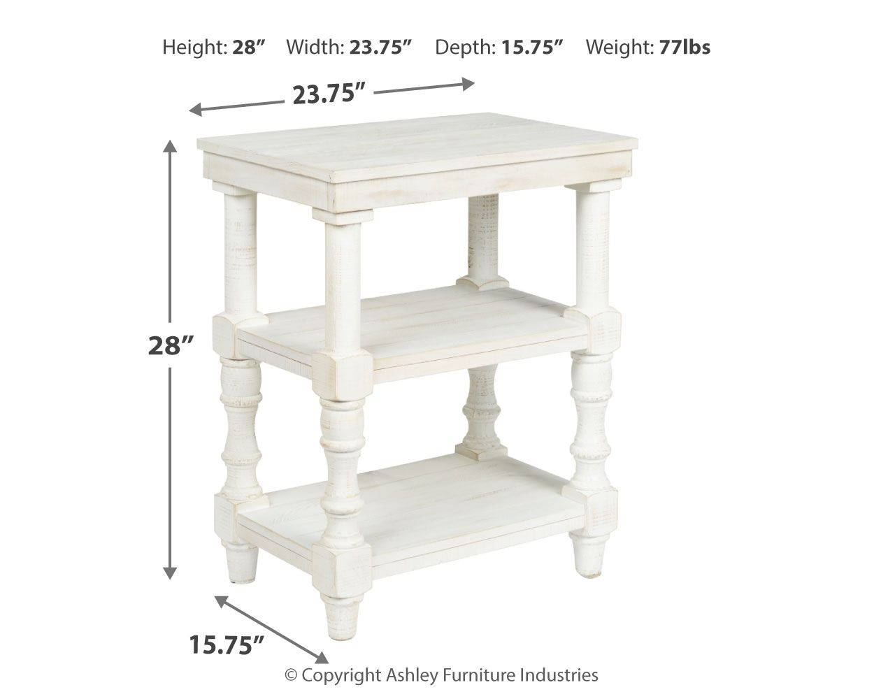 Dannerville - Antique White - Accent Table