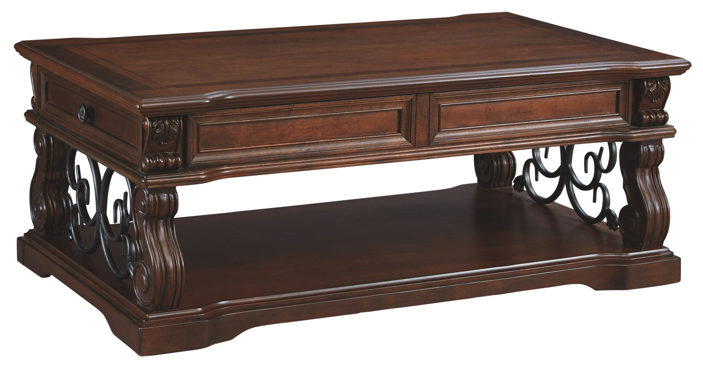 Alymere - Rustic Brown - Lift Top Cocktail Table