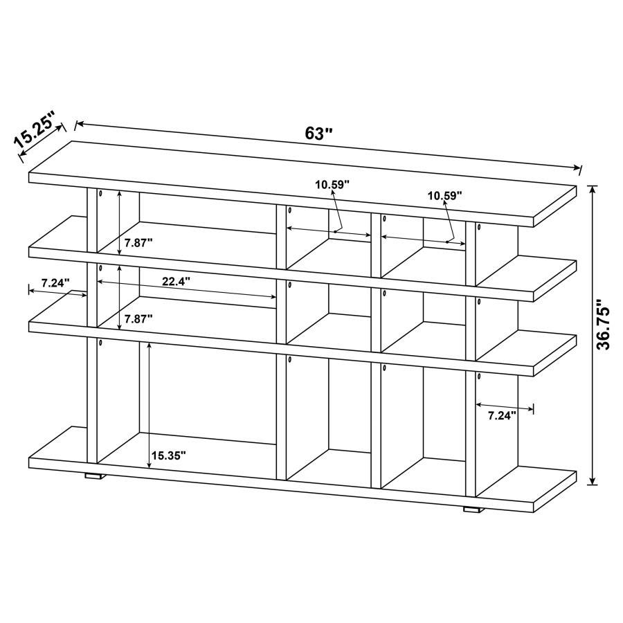 Santos - 3-tier Bookcase