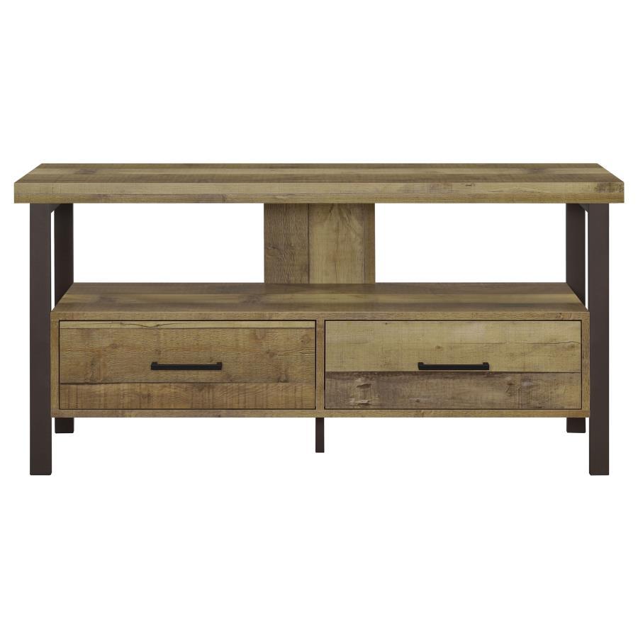 Ruston - 3-drawer Weathered Pine TV Console