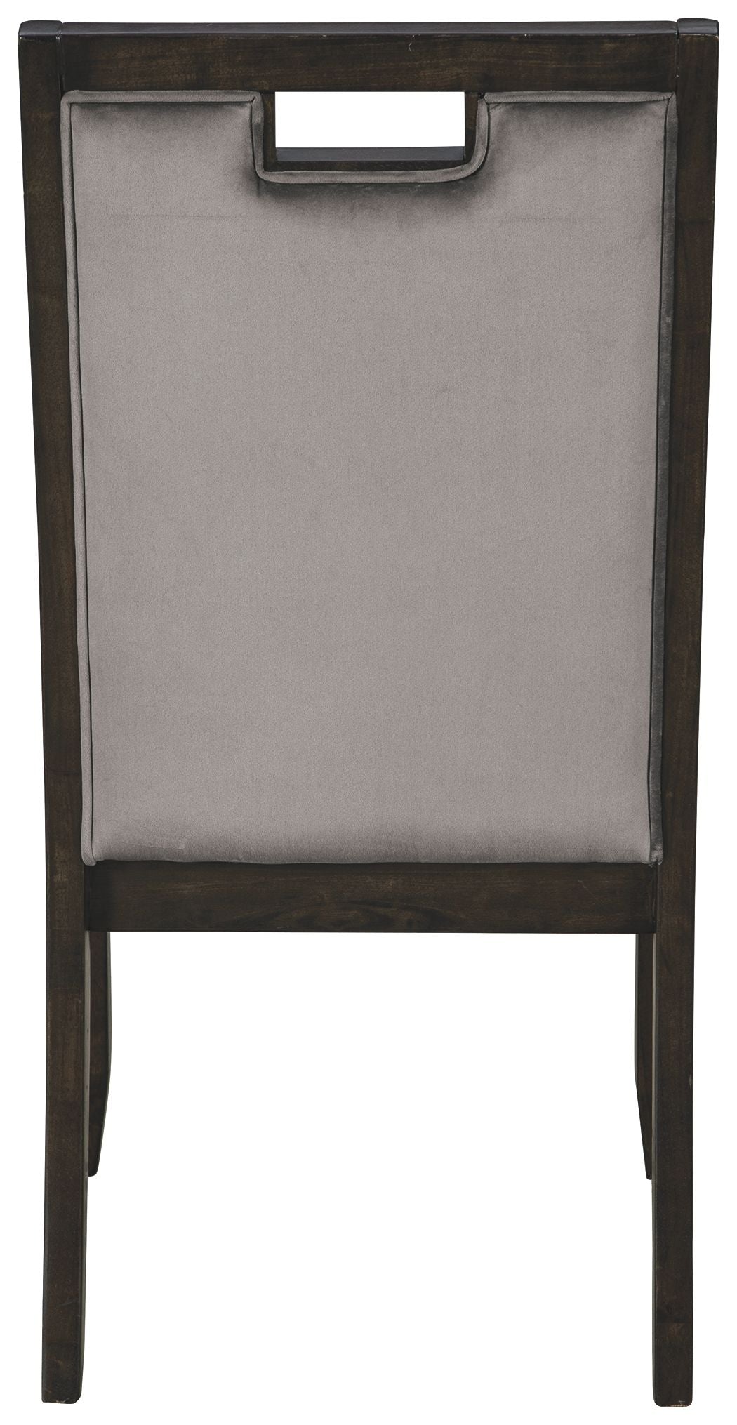 Hyndell - Gray / Dark Brown - Dining Uph Side Chair (Set of 2)