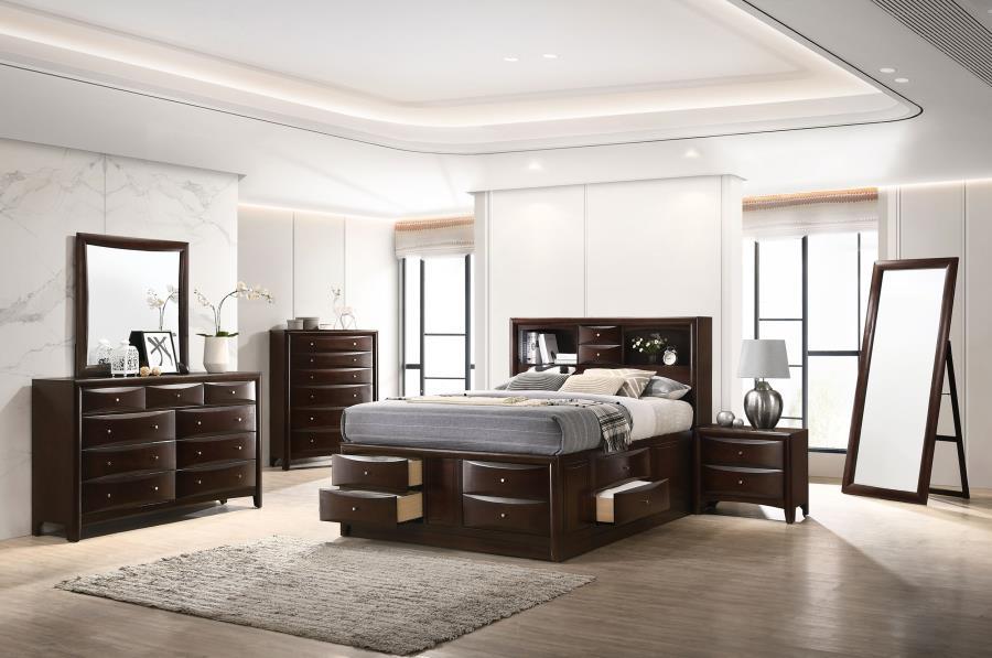 Phoenix - 6-Drawer Chest  - Deep Cappuccino