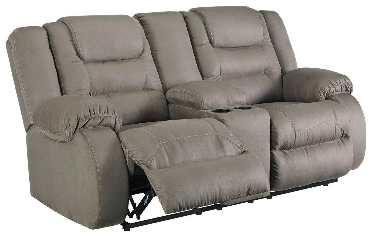 Mccade - Cobblestone - Dbl Rec Loveseat W/Console