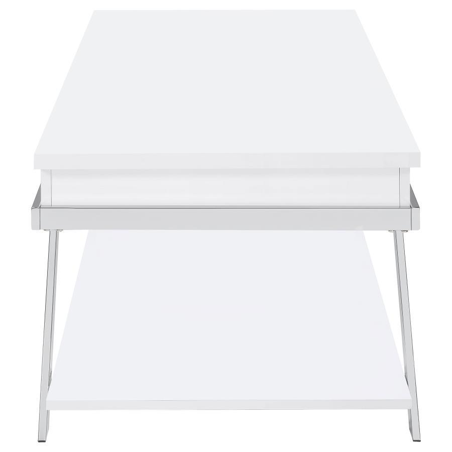 Marcia - Lift Top Coffee Table - White High Gloss