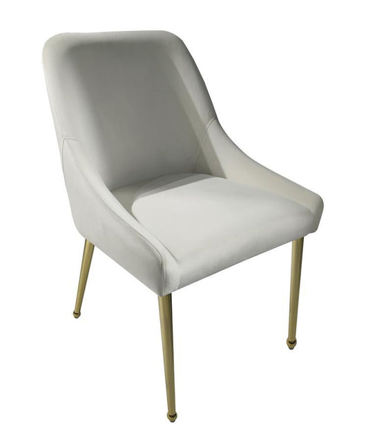 Side Chair (Set of 2) - Ivory And Gold