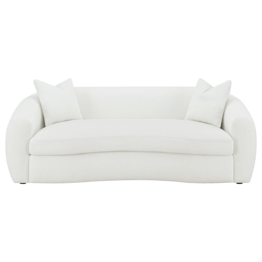 Isabella - 2-Piece Upholstered Tight Back Living Room Set - White