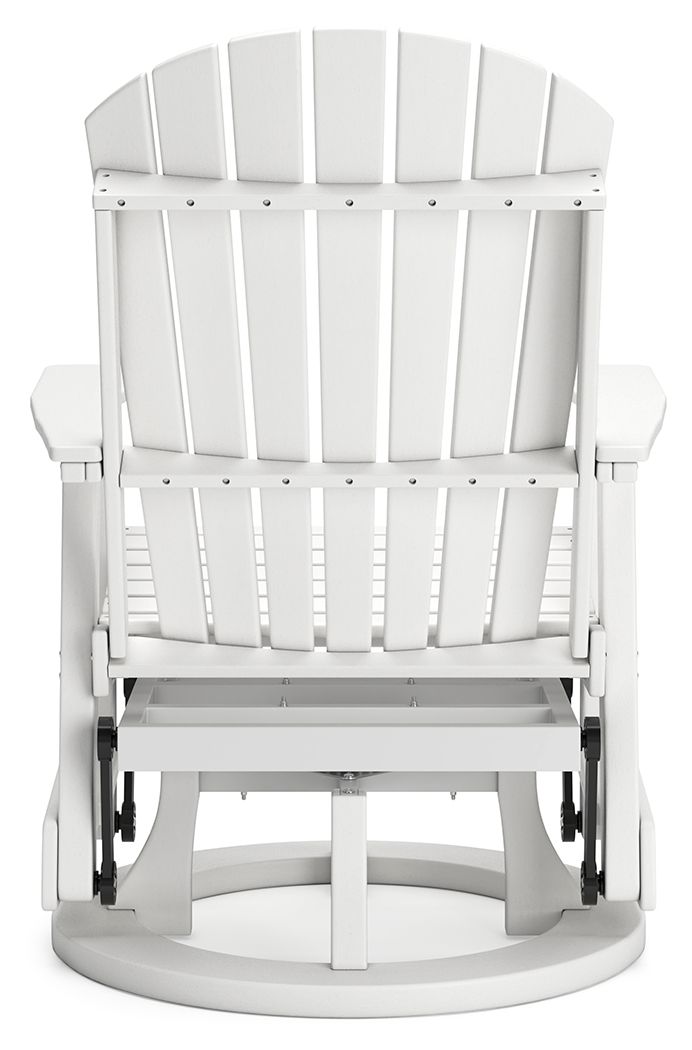 Hyland Wave - White - 4 Pc. - Glider Loveseat, 2 Swivel Glider Chairs, Cocktail Table