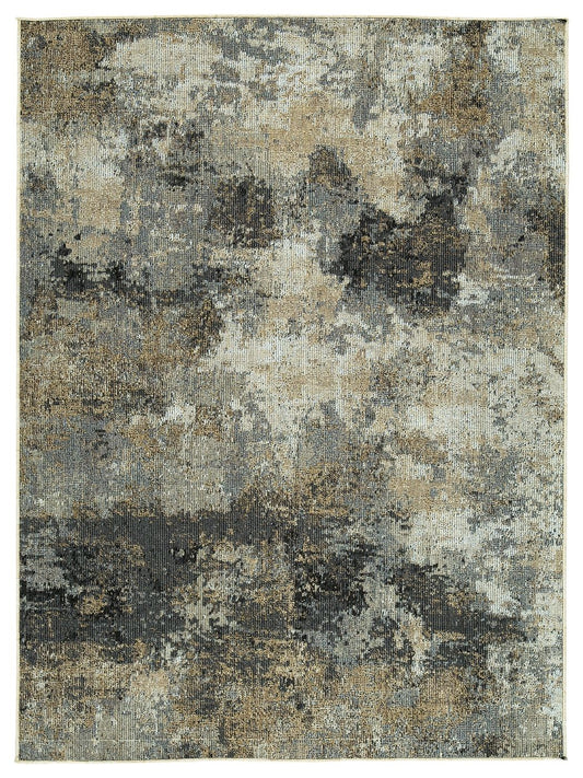 Simburgh - Light Gray / Black - Medium Rug