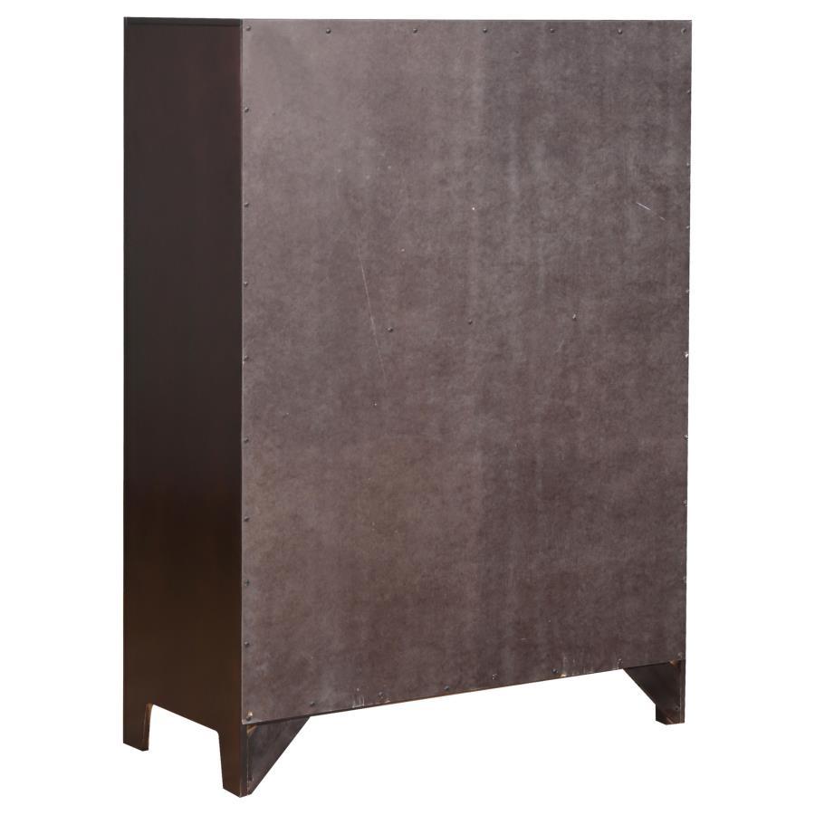 Phoenix - 6-Drawer Chest  - Deep Cappuccino