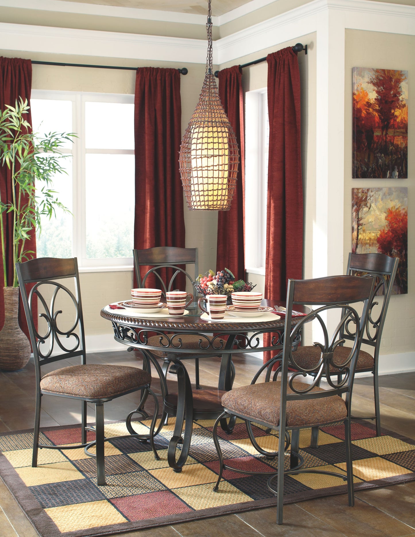 Glambrey - Brown - Dining Uph Side Chair (Set of 4)