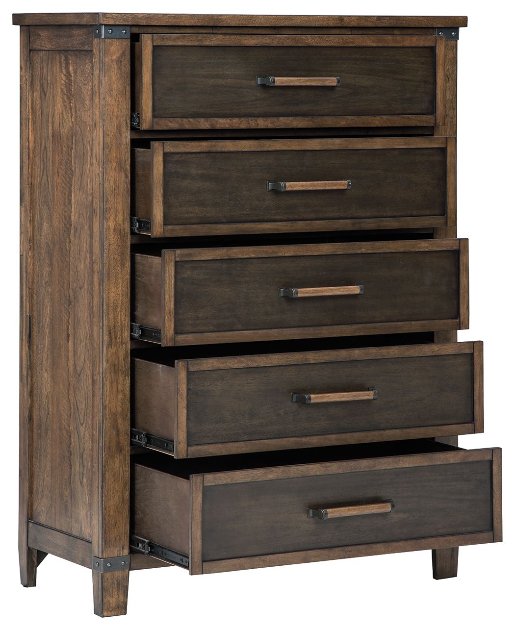 Wyattfield - Brown / Beige - Five Drawer Chest