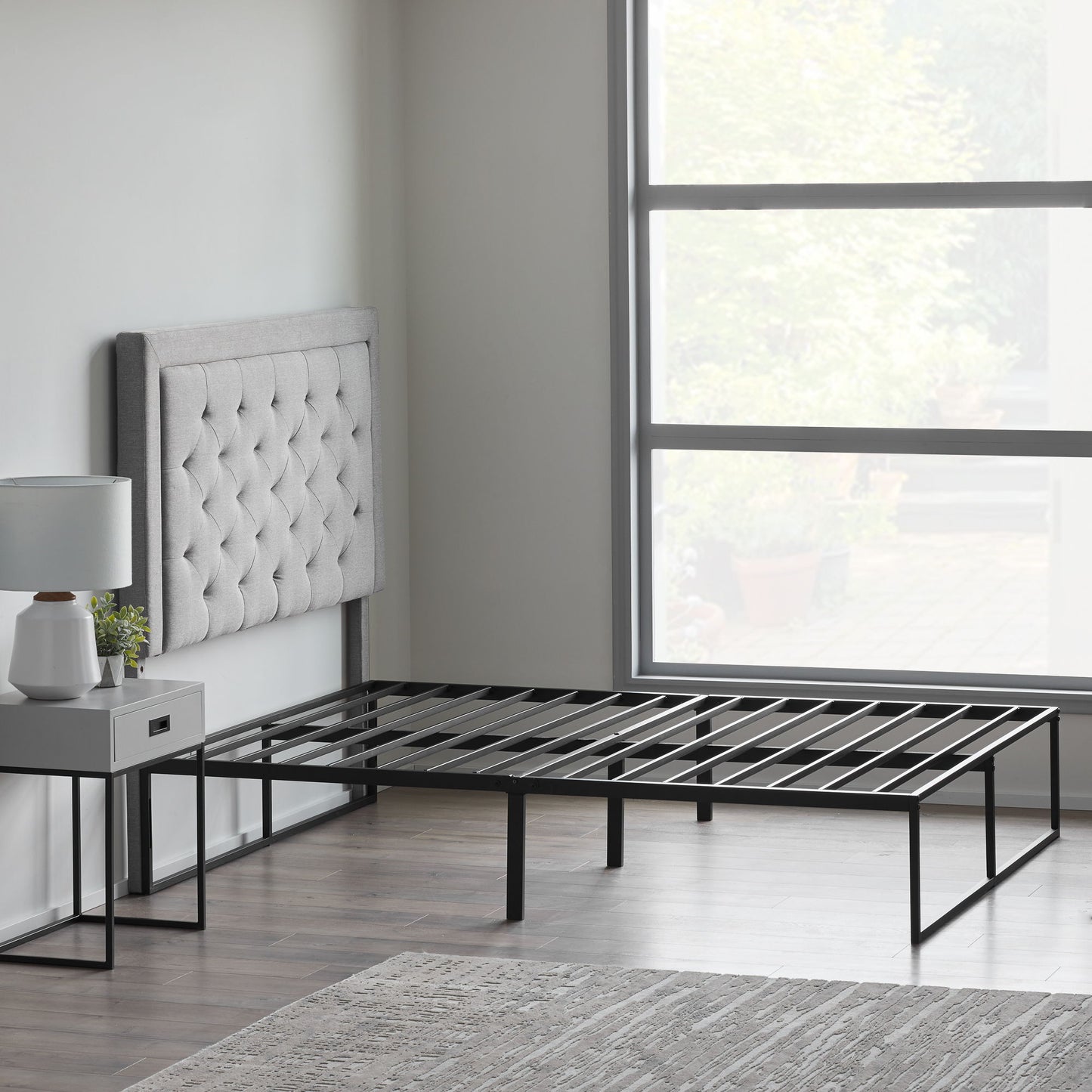 Modern - Platform Bed Frame - Twin Long