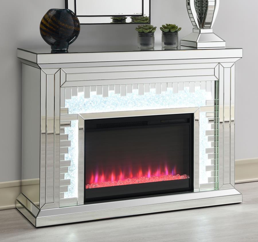 Gilmore - Rectangular Freestanding Fireplace Mirror