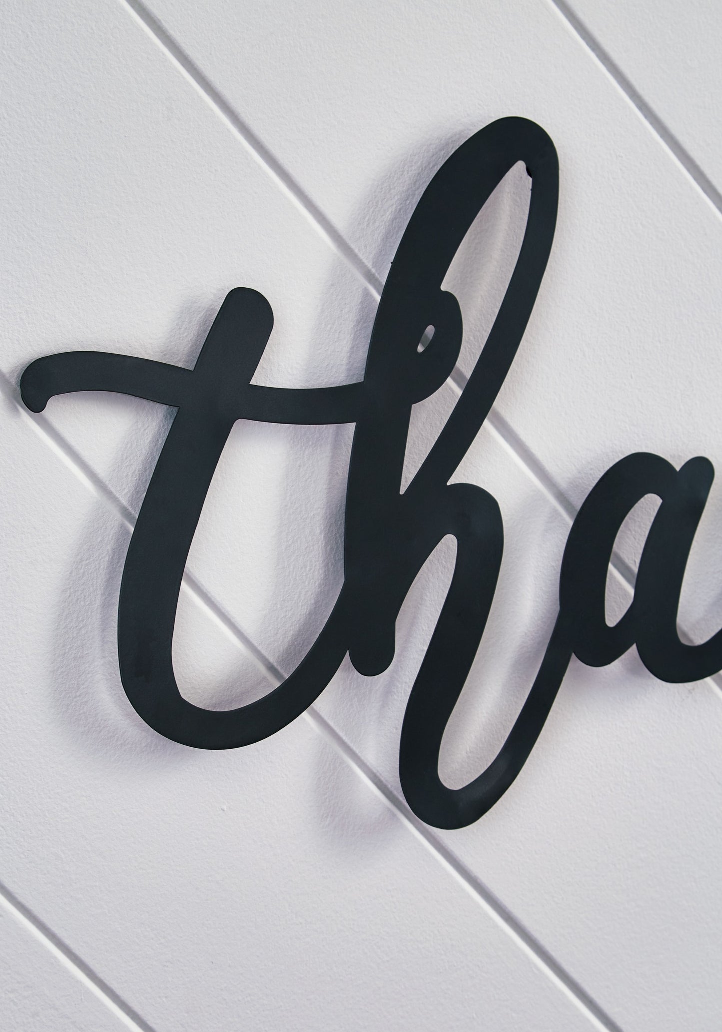 Emalee - Black - Wall Decor - Thankful
