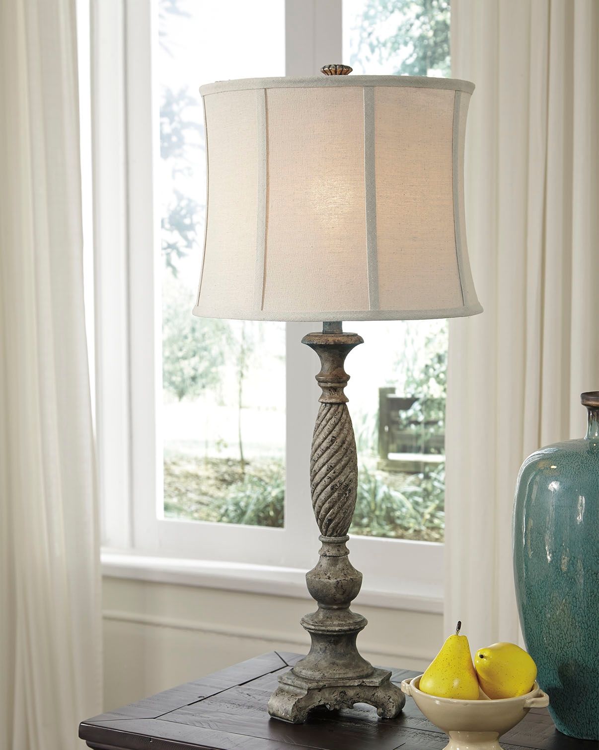 Alinae - Pearl Silver - Poly Table Lamp
