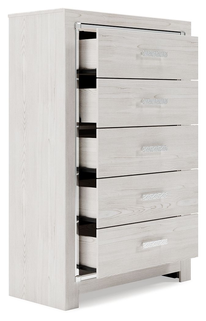 Altyra - White - Five Drawer Chest