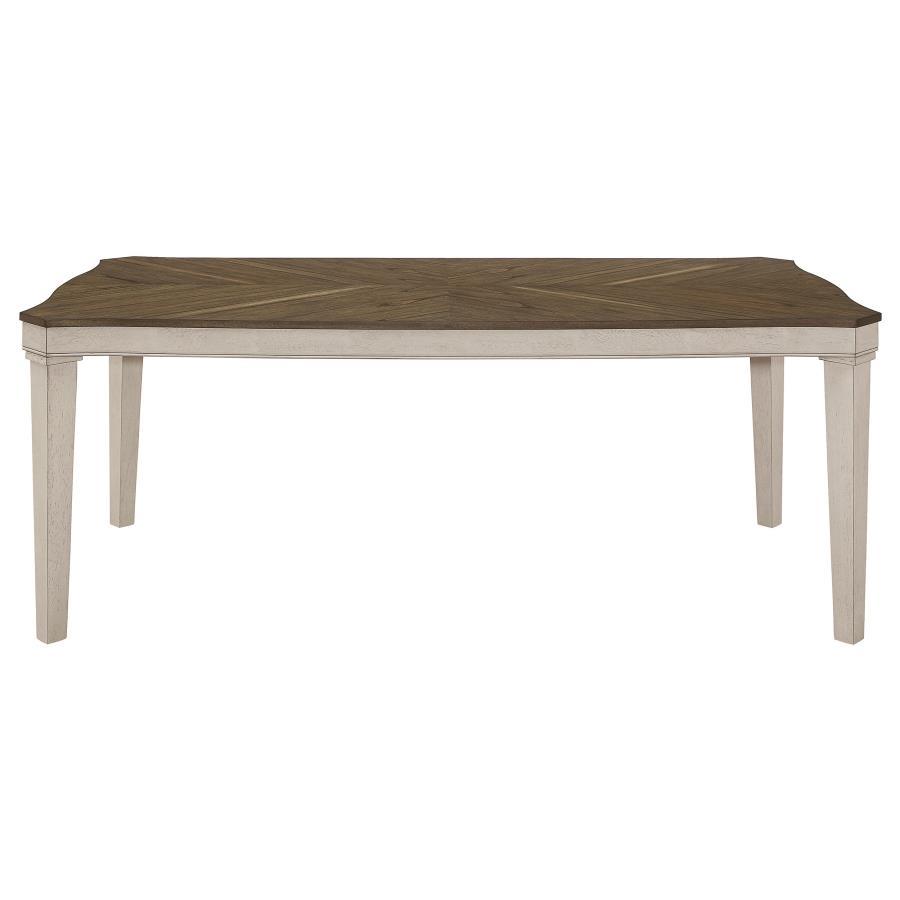 Ronnie - Starburst Dining Table - Nutmeg and Rustic Cream