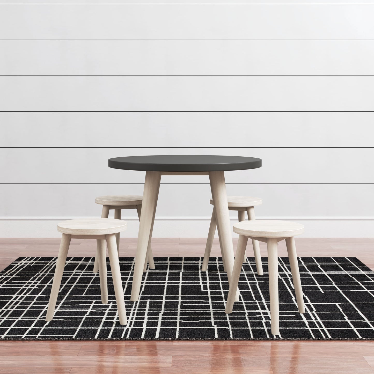 Blariden - Black / Natural - Table Set (Set of 5)