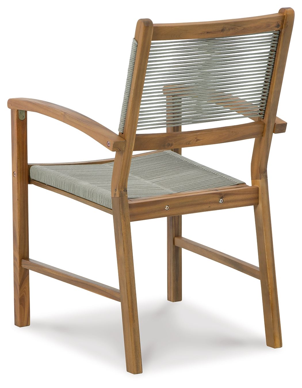 Janiyah - Light Brown - 5 Pc. - Dining Set, 4 Rope Back Arm Chairs